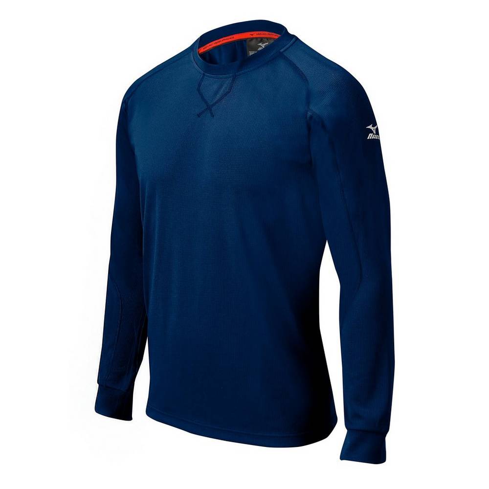 Sudaderas Mizuno Comp Long Sleeve Training Hombre Azul Marino Ofertas LTAV-71865